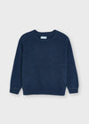 Mayoral Basic cotton sweater w/round