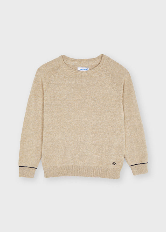 Mayoral Basic cotton sweater w/round