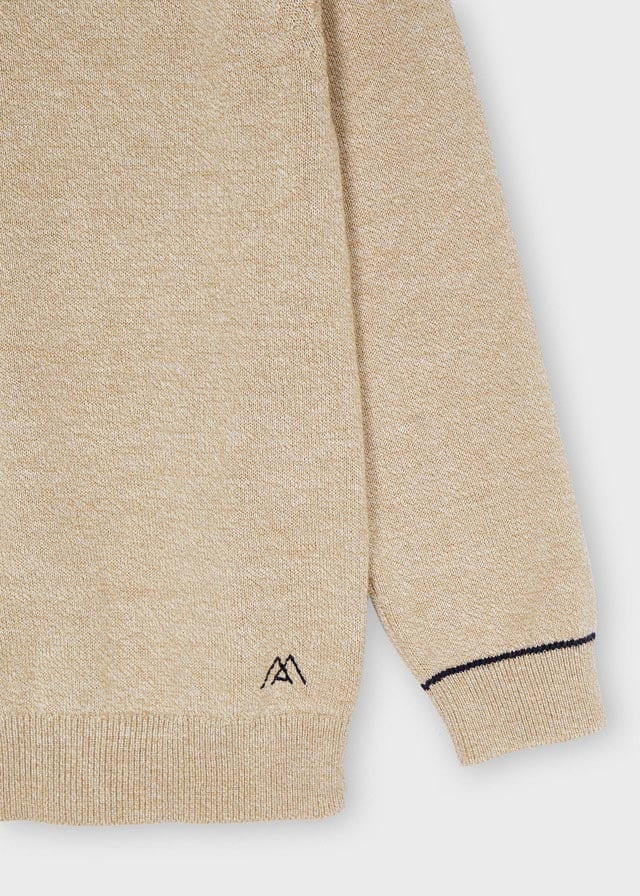 Mayoral Basic cotton sweater w/round