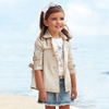 Meisjes Trench coat van Mayoral in de kleur Soil       in maat 128.