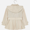 Meisjes Trench coat van Mayoral in de kleur Soil       in maat 128.