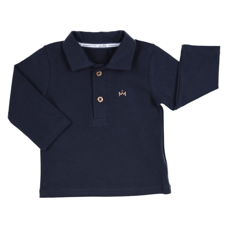 Baby jongens POLO- AERODOUX - PREMINIMES BO van GYMP in de kleur Camel in maat 86.