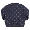 Jongens SWEATER - PALMA - BOYS - S22 van Gymp in de kleur MARINE/BEIGE in maat 86.