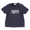 Jongens T-SHIRT - ALWAYS HUNGRY - AERO van Gymp in de kleur MARINE in maat 86.