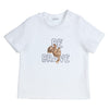 Jongens T-SHIRT - BE BRAVE - AEROBIC - van Gymp in de kleur WIT in maat 86.