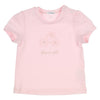 Meisjes T-SHIRT - FLOWER GIRL APPLICAT van Gymp in de kleur VIEUX-ROSE in maat 86.