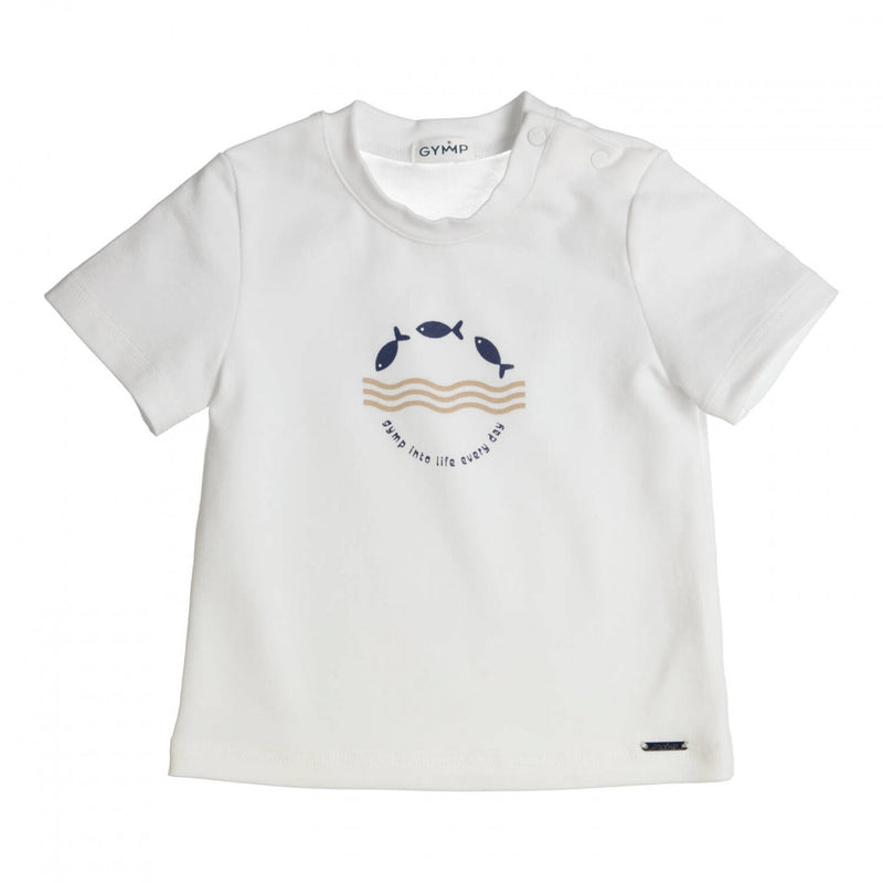 Jongens T-shirt Aerobic van Gymp in de kleur White in maat 86.