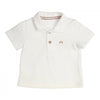 Jongens Polo Pikachu van Gymp in de kleur White - Beige in maat 86.