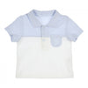 Jongens Polo Carlo van Gymp in de kleur Light Blue - White in maat 86.