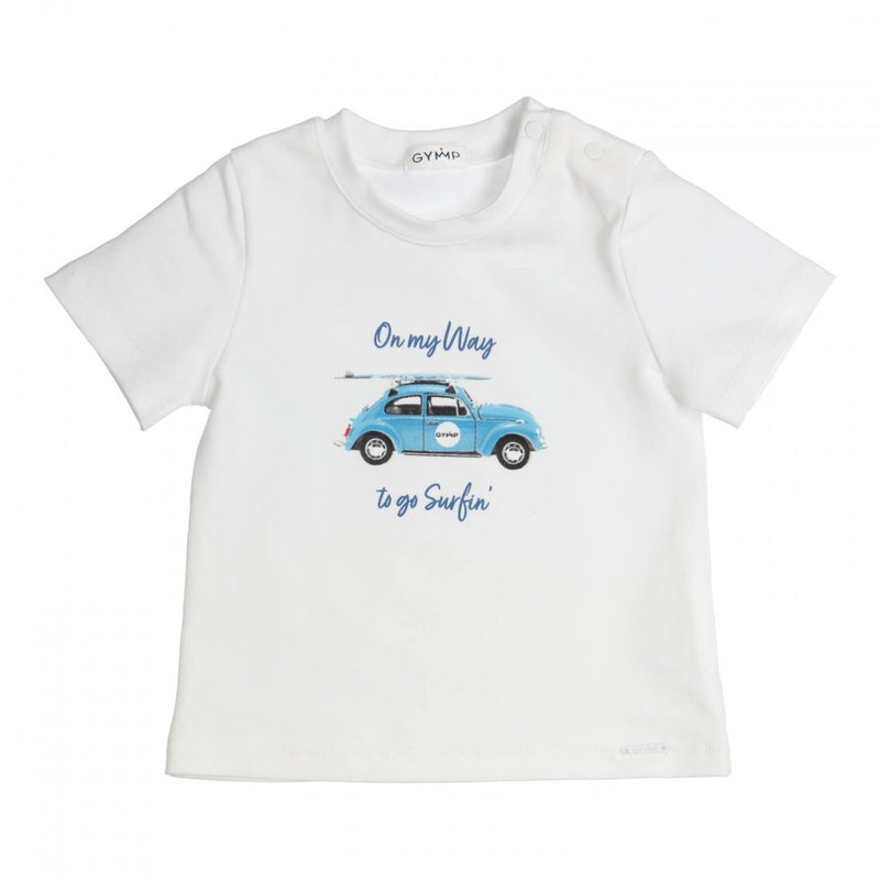 Jongens T-shirt Aerobic van Gymp in de kleur White in maat 86.
