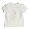 Meisjes T-shirt Aerobic van Gymp in de kleur Off White - Gold in maat 86.