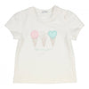 Meisjes T-shirt Aerobic van Gymp in de kleur Off White in maat 86.