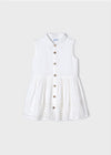 Mayoral Embroidered poplin dress