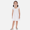 Meisjes Embroidered dress van Mayoral in de kleur White      in maat 128.