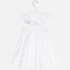Meisjes Embroidered dress van Mayoral in de kleur White      in maat 128.