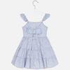Meisjes Sunflowers dress van Mayoral in de kleur Indigo     in maat 128.