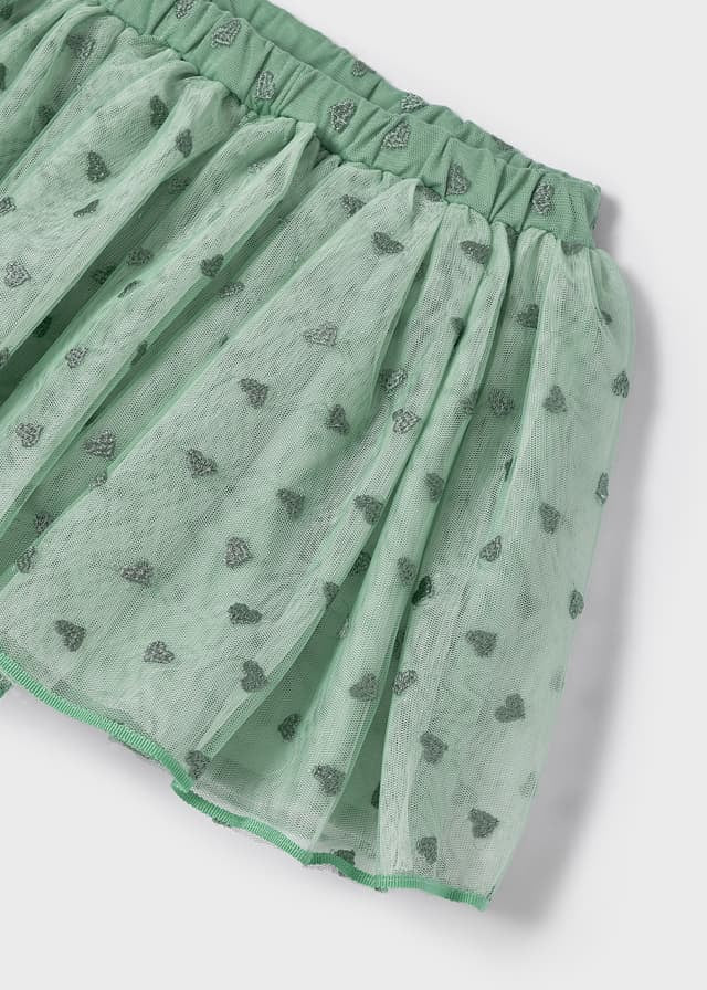 Mayoral Embroidered tulle skirt