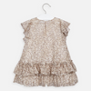 Meisjes Ruffled dress van Mayoral in de kleur Beige      in maat 128.