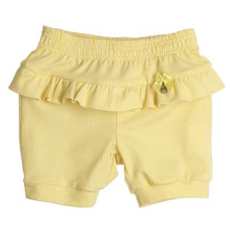 Baby meisjes SHORTS - VICKY - PREM GIRLS -  van Gymp in de kleur Geel in maat 86.
