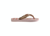 Meisjes Kids Flores Crystal Rose/Rose Gold Metallic  van Havaianas in de kleur Roze in maat 31, 32.