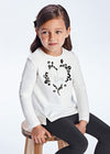Mayoral Hearts l/s flock t-shirt