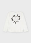 Mayoral Hearts l/s flock t-shirt