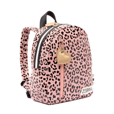 Zebra Backpack (S) - Pink Spot