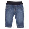 Baby jongens PANTALON - JEANS ELASTIC - JAS van GYMP in de kleur Black in maat 86.