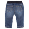 Baby jongens PANTALON - JEANS ELASTIC - JAS van GYMP in de kleur Black in maat 86.