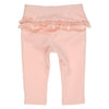 Babys PANTALON - FLOUNCES AND LACE - van Gymp in de kleur VIEUX-ROSE in maat 86.