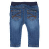 Babys PANTALON - JEANS ELASTIC - JAS van Gymp in de kleur BLAUW in maat 86.