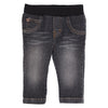 Babys PANTALON - JEANS ELASTIC - SMI van Gymp in de kleur ANTRACIET in maat 86.