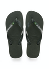 Unisexs Brasil Logo Green Olive  van Havaianas in de kleur Olijf in maat 41, 42.