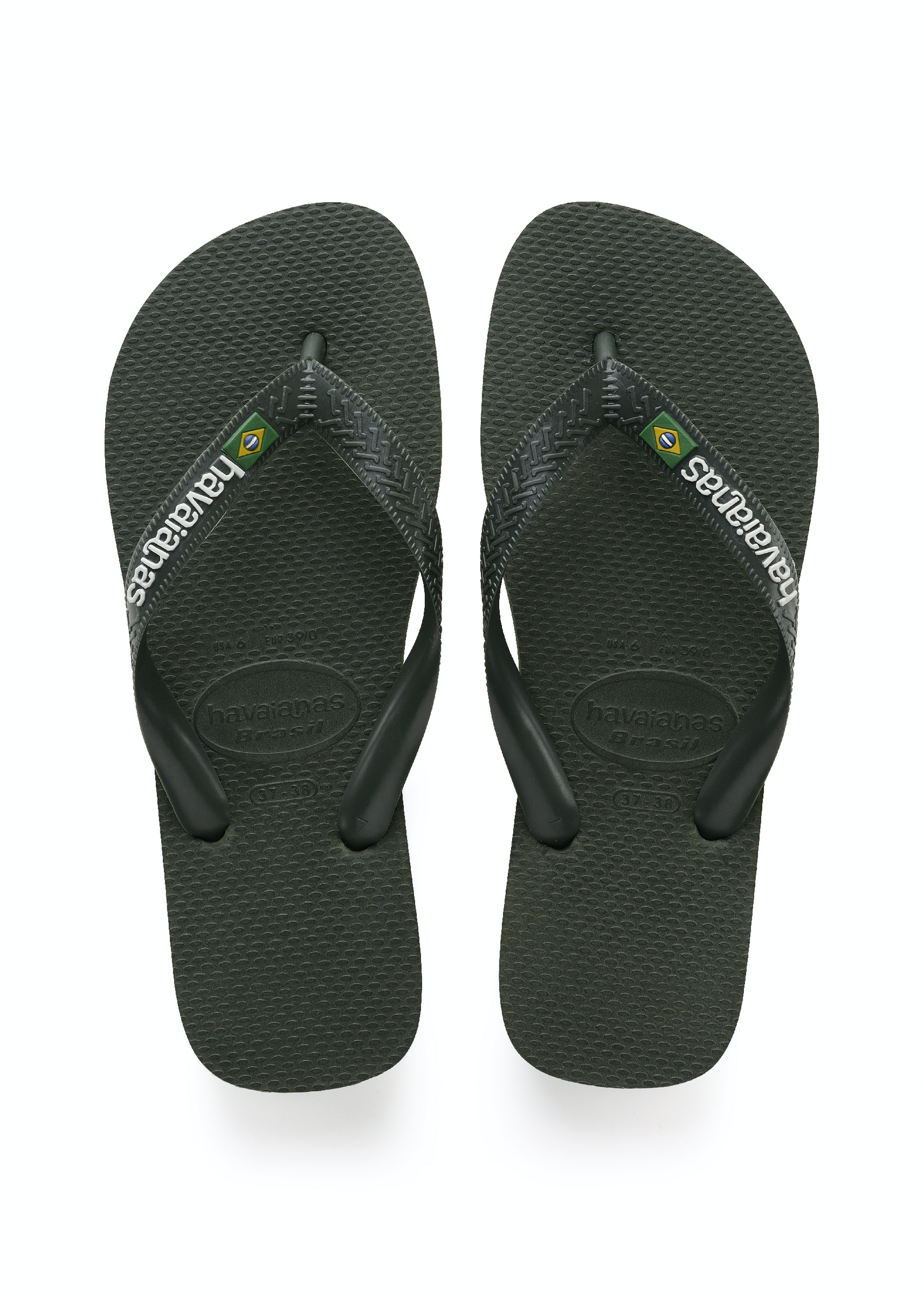 Havaianas Brasil Logo Green Olive