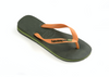 Havaianas Brasil Logo Green Olive/Vibrant Orange
