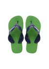 Unisexs Kids Max Blue Denim/Leaf Green  van Havaianas in de kleur Groen in maat 35, 36.