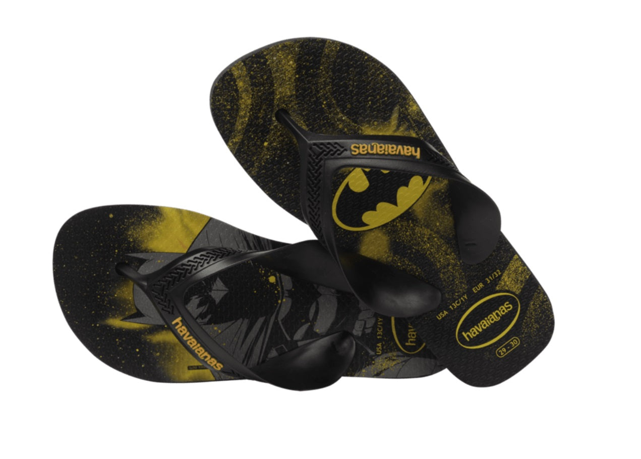 Havaianas KIDS MAX HEROIS BLACK/BLACK/ CITRUS ORANGE