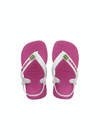 Meisjes Baby Brasil Logo Ii Hollywood Rose  van Havaianas in de kleur Roze in maat 25, 26.