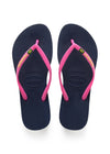 Havaianas Slim Brasil Logo Navy Blue