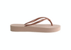 Meisjes Slim Flatform Ballet Rose  van Havaianas in de kleur Roze in maat 41, 42.