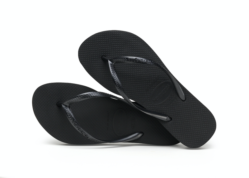 Unisexs Slim Flatform Black  van Havaianas in de kleur Zwart in maat 41, 42.