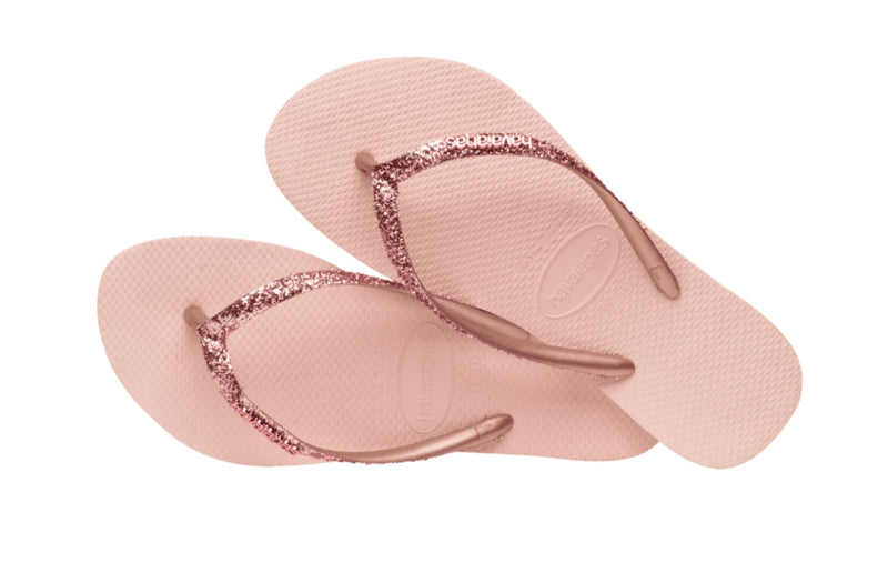 Havaianas SLIM GLITTER II BALLET ROSE/ GOLDEN BLUSH