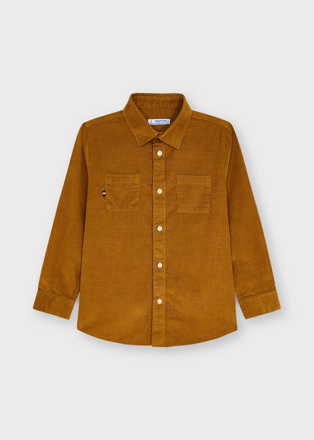 Mayoral L/s mirco-cord shirt