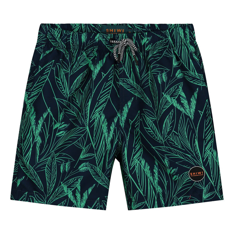 Jongens swimshort scratched leaves van Shiwi in de kleur Pappagallo in maat 176.