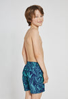 Jongens swimshort scratched leaves van Shiwi in de kleur Pappagallo in maat 176.
