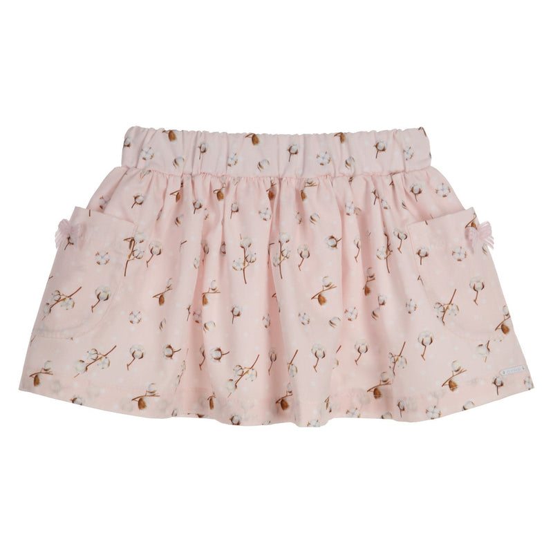 Meisjes ROK - LUMPY - GIRLS - S22 van Gymp in de kleur VIEUX-ROSE/BEIGE in maat 86.