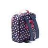meisjes Rugzakje Wild Dots - Blue met strikje van Zebra in de kleur blauw in maat 0.