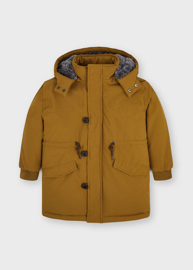 Mayoral Faux fur parka coat