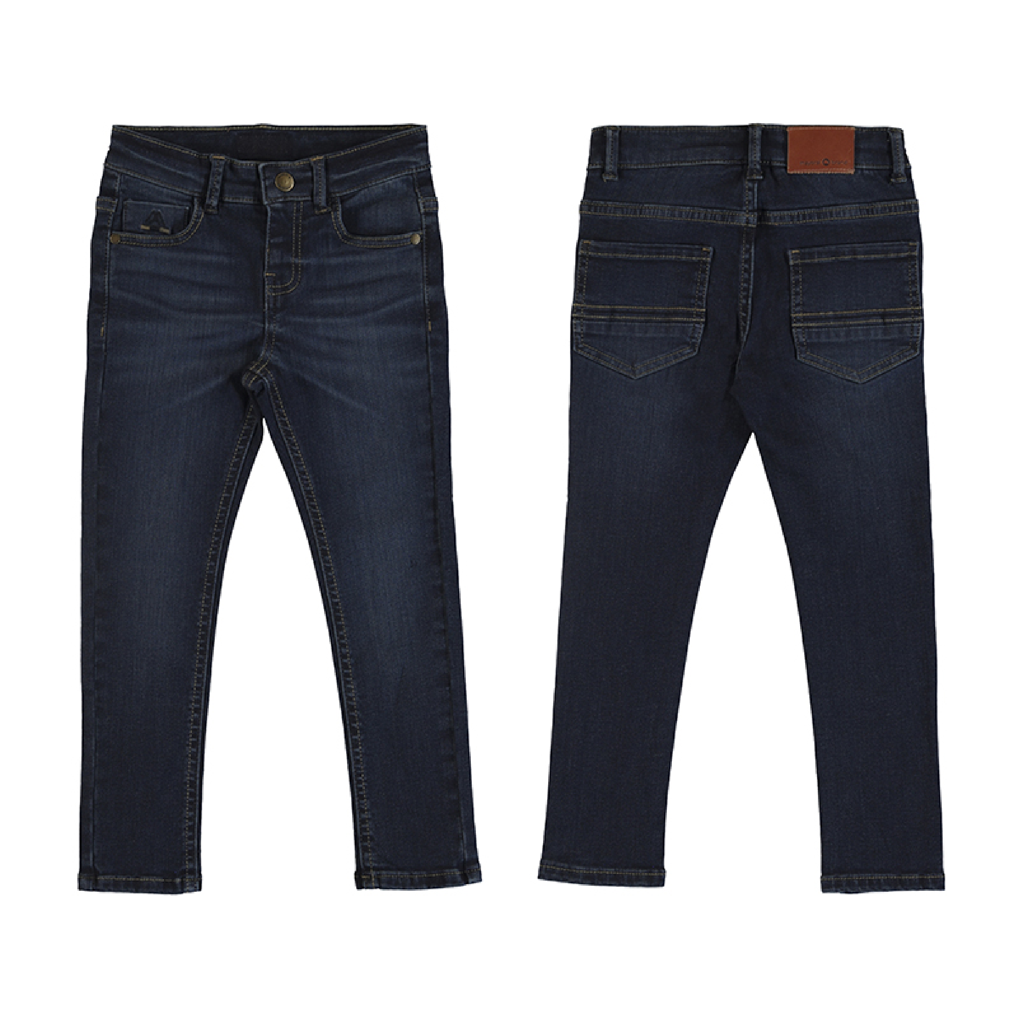 jongens Skinny Fit Jeans van Mayoral in de kleur Denim in maat 128.