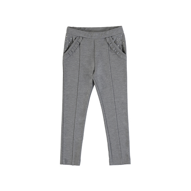 meisjes Long Trousers van Mayoral in de kleur Grijs in maat 128.